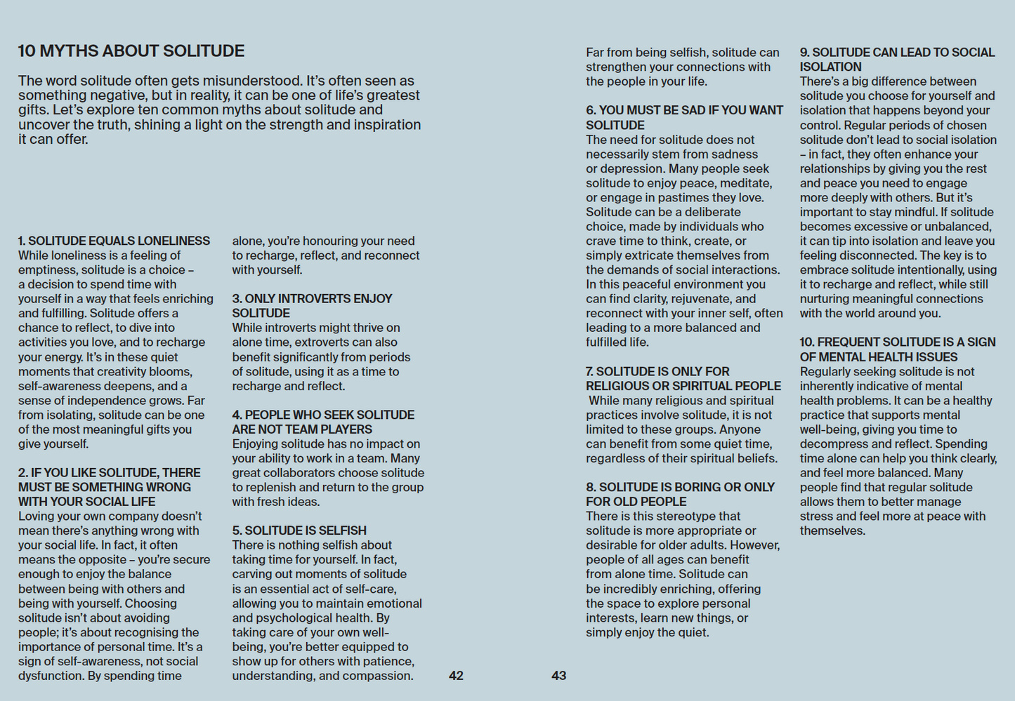 The Little Book of Solitude + notebook