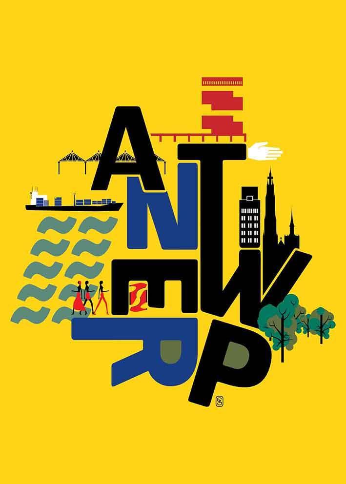 'Antwerp' Poster
